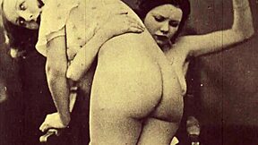 European vintage porn with hairy beaver and retro pussy