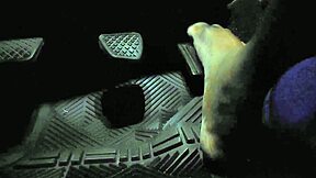 Driver accidentally brushes foot against accelerator while driving barefoot
