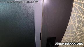 A chance encounter with a hotel staff member leads to passionate sex and oral pleasure
