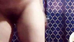 A Filipino mature woman with a sweet and attractive backside performs a seductive dance