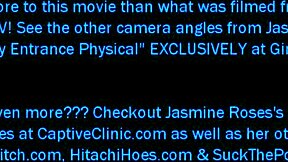 New medical student Jasmine Rose undergoes a humiliating gynecological examination in Tampa with the help of nurse Stacy Sheperd and other medical professionals
