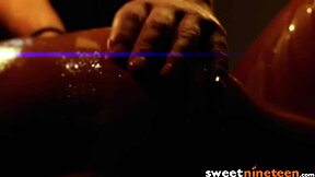 A redheaded beauty indulges in lovemaking after fervently pleasuring a large penis