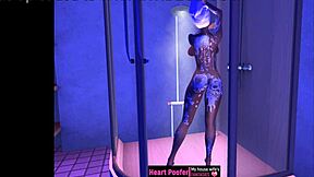 Erotic shower scene for women