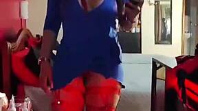 Young woman engages in taboo sex act with drug dealer, using various sex toys