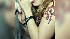 Teasing video of stepbro's panty-sniffing and breast-riding