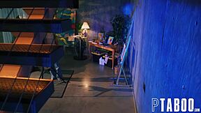 Seth Gamble and Anna Claire's intimate POV painting session