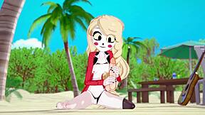 Charlie Hazbin's 3D hotel adventure in anime style