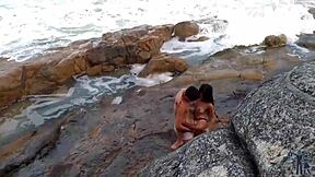 I brought my partner to the shore for a scenic view, but she surprised me with more than I expected