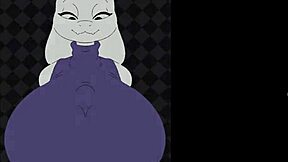 Toriel's massive boobs get even bigger in this steamy video