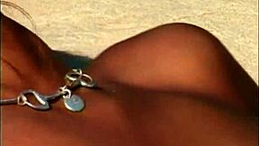 Muff diving and licking in a lesbian video