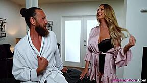 Kayley Gunner's sensual massage in missionary position
