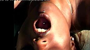 Muff diving and licking in a lesbian video