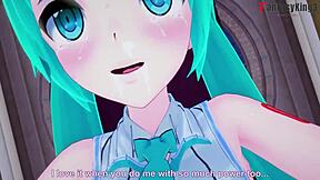 Hatsune Miku Sucking and Fucking POV! What a Ride!