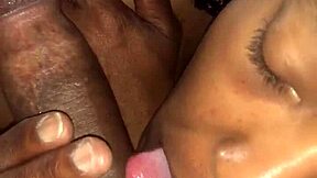 Satisfy your craving for a massive black shaft with a sloppy head and edging technique