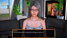 Interactive story experience with my new stepmom in a visual novel
