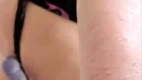 Thick babe enjoys riding her preferred sex toy