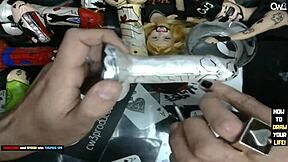 Mommy and teen collaborate on a hardcore anal art project with a dildo