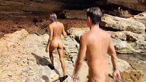 Hey, divers, watch us fuck on the beach! Can't hide this hot action!