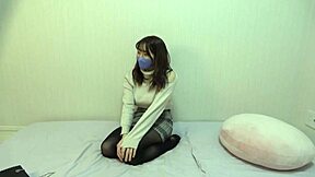 Watch me dress up my petite Asian body for a hot riding session