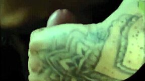 A transgender person and their partner engage in hot oral sex with an upside-down position