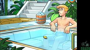 Space rescue adventure 19: Two miners stripped of their dignity in the water