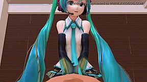 Vocaloid Hatsune Miku's riding experience