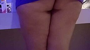 Amateur couple films themselves brushing teeth and kissing in the bathroom