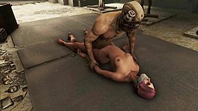 Explore the darker side of sex with Fallout 4's pink-haired protagonist in BDSM