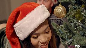 Kacie Castle and Vina Sky's family fun night before Christmas