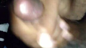 Solo masturbation with a big cock