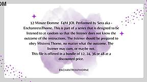 Femdom domination: Joi instructions and orgasm control