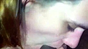 White girl's love for a dick: Softkitty's deepthroating skills on display