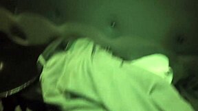 Amateur couple's passionate slow dance in a French club