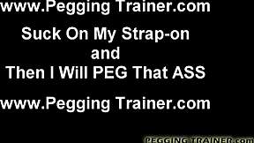 Get ready for some intense anal play with my strapon and dildo