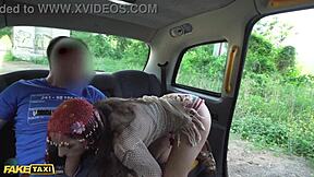 fake taxi spanish teacher linda del sol masturbates before outdoor banging