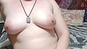 Shaved pawg talks dirty while fucking with toys and smacking my ass