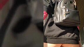 Outdoor adventure with Jeny Smith's revealing ass and hidden camera