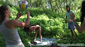 Teen girls give a boat ride to multiple guys in POV