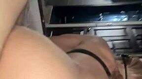 Masked man enjoys anal sex in London hotel with a stunning brunette