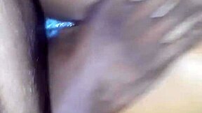 Ebony beauty indulges in rough interracial encounter