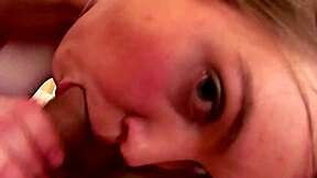 Stepdaughter gives a handjob and blowjob before receiving a load of fresh cum
