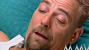Alluring woman gives oral sex and receives facial cumshot