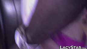A busty British grandmother enjoys a passionate encounter with a black man
