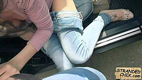 Can you believe Belle Claire's wild teen 18+ public fuck?