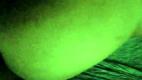 African-American man's penis is mounted by a woman