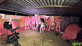 Exclusive footage of Gabriela Branches' recording session with BetoHfitness in the marcenary - Binho Ted and Sandro Limo