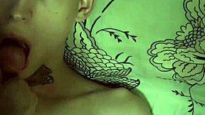 Gay friends share a steamy blowjob and facial