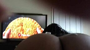 Reverse cowgirl and riding with ex lover over phone