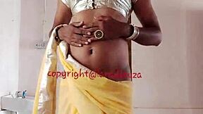 Lara Dsouza's sizzling shemale performance in Indian crossdresser video