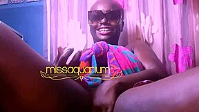 Enjoy the view of a black man cumming while his penis is frozen in pleasure